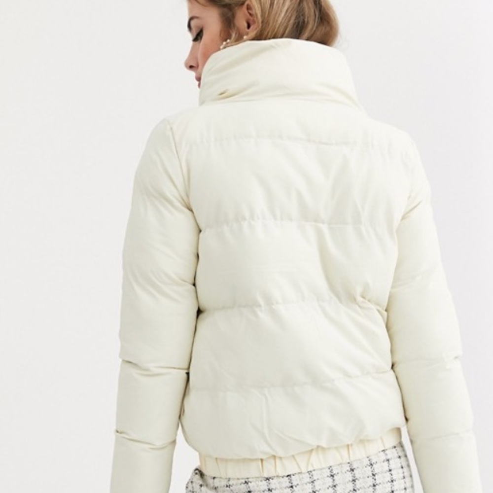 Cream Puffer Jacket - Picture 2 of 8